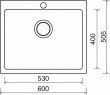 Dřez keramický SINKS CERAM 600 bílý