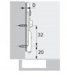 Podložka mont. HET SENSYS/INTERMAT 8099 lineární D=1,5 mm vrut černý obsidián