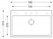 Dřez SINKS MAXIMO 780 Metalblack