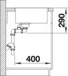 Dřez BLANCO ANDANO 340/180 IF- nerez hedvábný lesk dřez vlevo bez táhla
