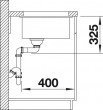 Dřez BLANCO SUBLINE 500-U Keramika basalt