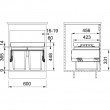 Koš odpad. FRANKE FX60 26-11-11 1 x 26l, 2 x 11l