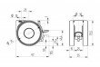 Kolečko TEN Linea pr. 75 mm otočné s brzdou šedé RAL 7001 / 10