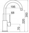 Dřez+baterie SINKS VIVA 455 3 1/2 + VITALIA GR Granblack