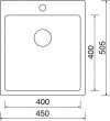 Dřez SINKS BLOCKER 450 3 1/2 nerez kartáčovaný