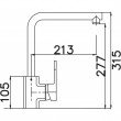 Dřez+baterie SINKS LINEA 600 N 3 1/2 Granblack + ELKA CR lesk