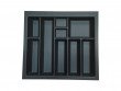 Příborník AGO LINEA 490 x 390 mm Kristall Soft Touch - černý