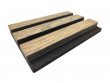 Akustický wood panel Charcoal/černá plsť 20/2790x600
